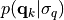 p(\mathbf{q}_k|\sigma_q)