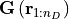 \mathbf{G}\left(\mathbf{r}_{1:n_D}\right)